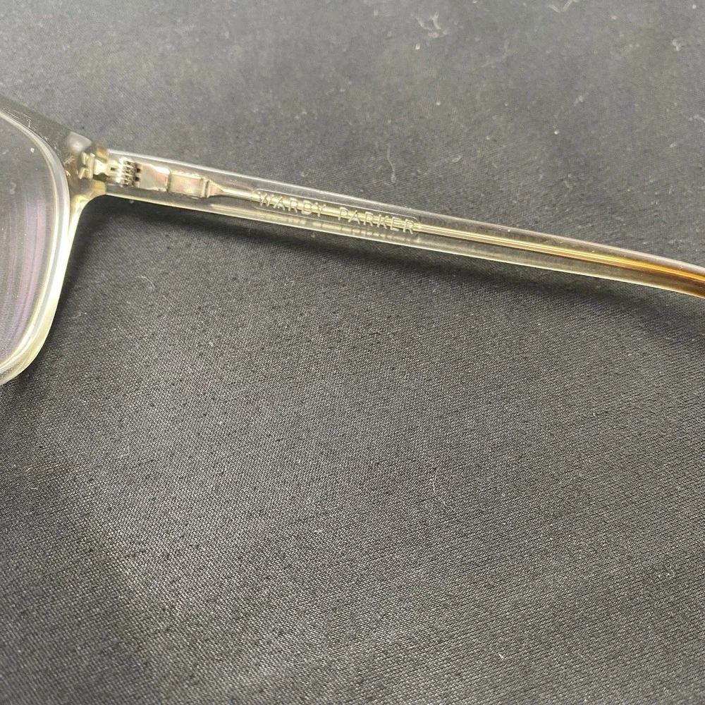 Warby Parker Eyeglasses FRAME ONLY Clemens M 205 54-16-142 Gray Clear 725